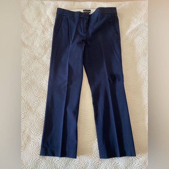 J. CREW Campbell Navy Blue Cotton pants - Picture 2 of 10